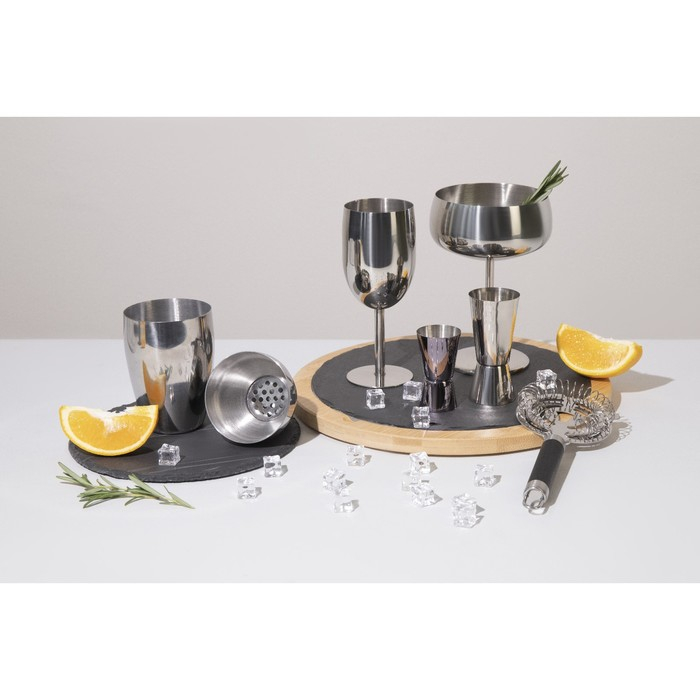 Бокал для вина из нержавеющей стали, 300 мл, 17&times;7 см, цвет серебряный