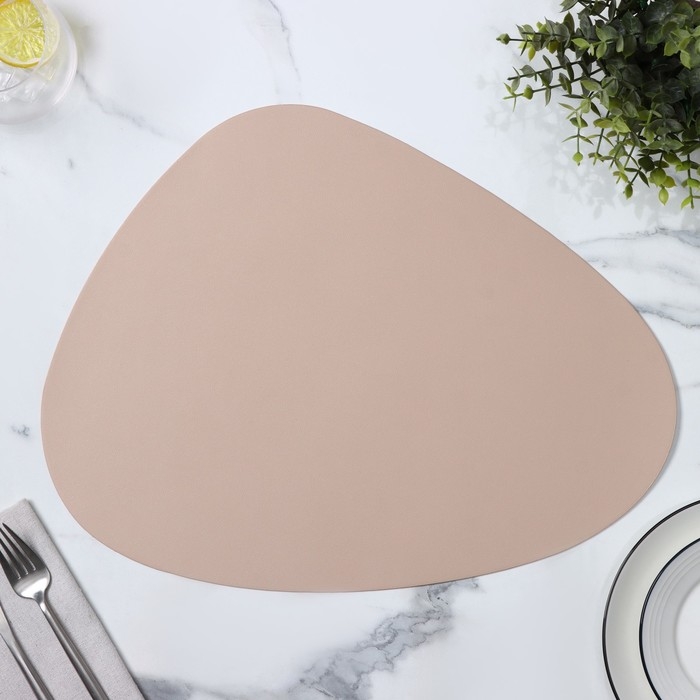 Салфетка сервировочная на стол Доляна &laquo;Тэм&raquo;, 45&times;35 см, цвет персиковый