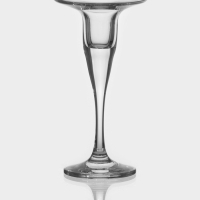 Подсвечник стеклянный Basic, h=17 см