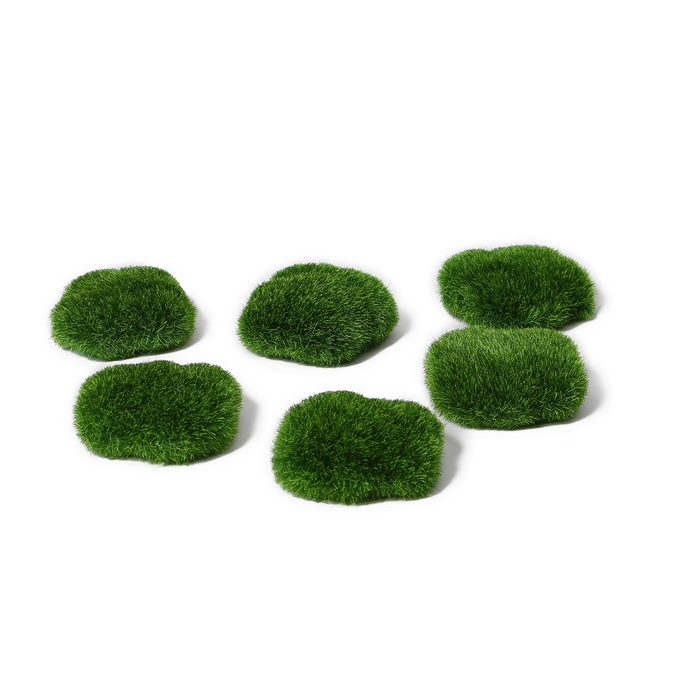Мох искусственный &laquo;Камни&raquo;, набор 6 шт., Greengo
