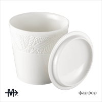 Банка для хранения сыпучих продуктов Magistro Сrotone, 600 мл, 12,5&times;15,4 см, фарфоровая, цвет белый