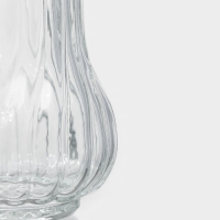 Сахарница стеклянная с дозатором Доляна &laquo;Перелив&raquo;, 210 мл, 13,5&times;7 см