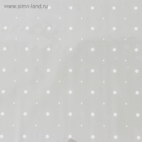 Пленка для цветов с белым рисунком "Горох", 0,7 х 7,6 м, 40 мкм, 200 г