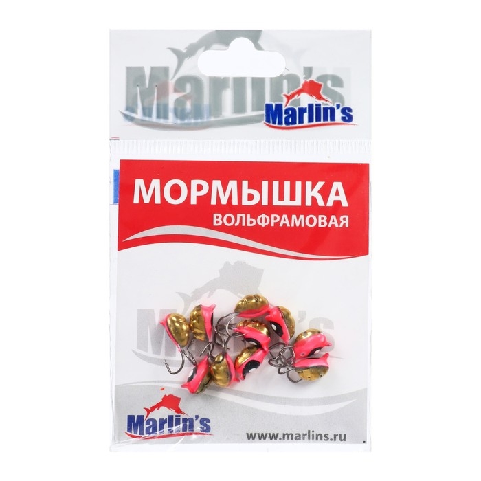 Мормышка вольфрамовая Marlin's ВЯТСКАЯ Личинка-Коза №3, 10 шт