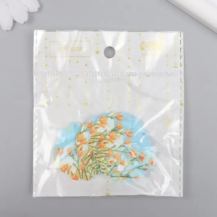 Декор для творчества акрил "Жёлтые тюльпаны" 0,2х3,5х3,9 см