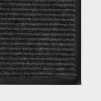 Коврик придверный влаговпитывающий, ребристый, &laquo;Стандарт&raquo;, 40&times;60 см, серый