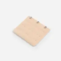 Застёжка для бюстгальтера, удлинитель, 3 ряда 3 крючка, 5&times;5.5 см, бежевая