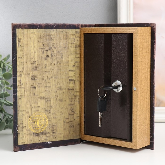 Сейф-книга дерево кожзам "Живопись" 21х13х5 см