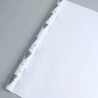 Бумага упаковочная крафт, "Ёлки", на белом 75гр/м&sup2; 0,72 х 10 м