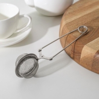 Ситечко для чая Доляна &laquo;Лаванда&raquo;, 15,5&times;4,5 см, цвет серебристый