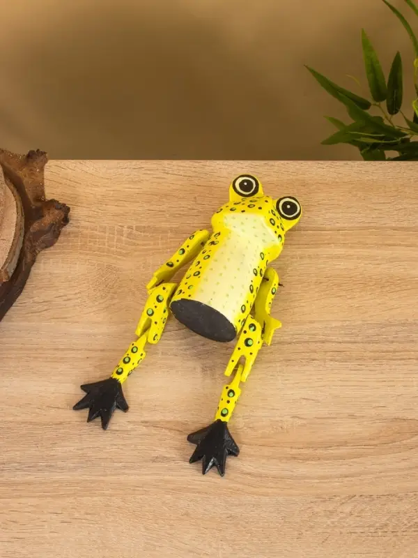 Сувенир &laquo;Лягушка&raquo;, висячие лапки, 25 см, дерево, МИКС