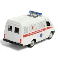 Машина металл. &laquo;ГАЗ-3221 &laquo;ГАЗель&raquo; Скорая помощь&raquo; 12,2 см, инерц, в кор.