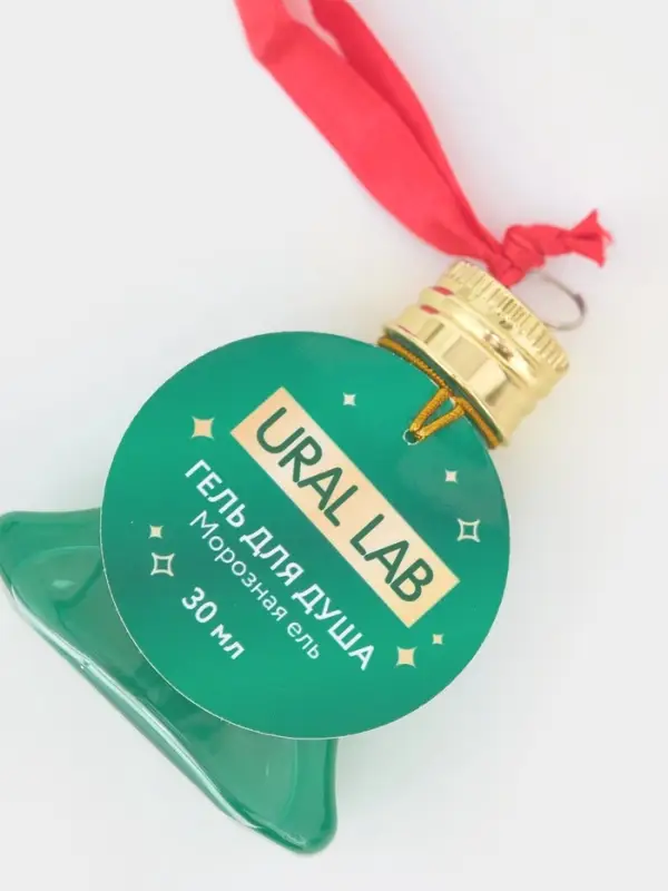 Гель для душа в форме ёлки, 30 мл, аромат морозная ель, URAL LAB