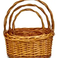 Набор корзин 3 шт ИВА 27x23x13 23x19x11 17x12x9x21 см ПЛЕТ ручка h=17/14/12 см