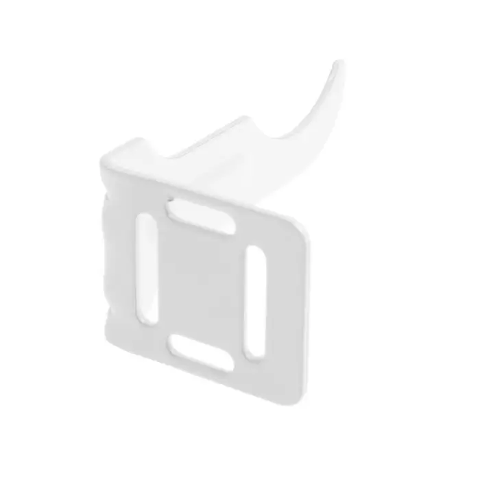 Кронштейн для радиатора левый, полимер, цвет белый