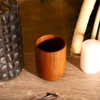 Стакан 8х8х10 см, тиковое дерево