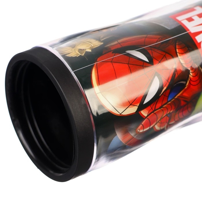 Термостакан детский со вставкой, 350 мл &laquo;Супер-мен&raquo;, Человек-паук