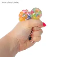 Мялка в сетке, с гидрогелем, 5 см, цвета МИКС