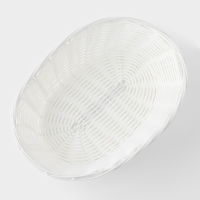 Корзинка для подачи Доляна &laquo;Молоко&raquo;, 25&times;18&times;6,5 см, цвет белый