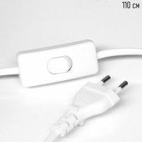 Настольная лампа "Майа" 1х40Вт Е14 белый 20х20х32,5см