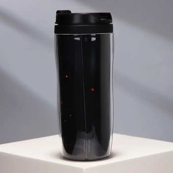 Термостакан пластиковый со вставкой &laquo;23 февраля. Танк&raquo;, 350 мл