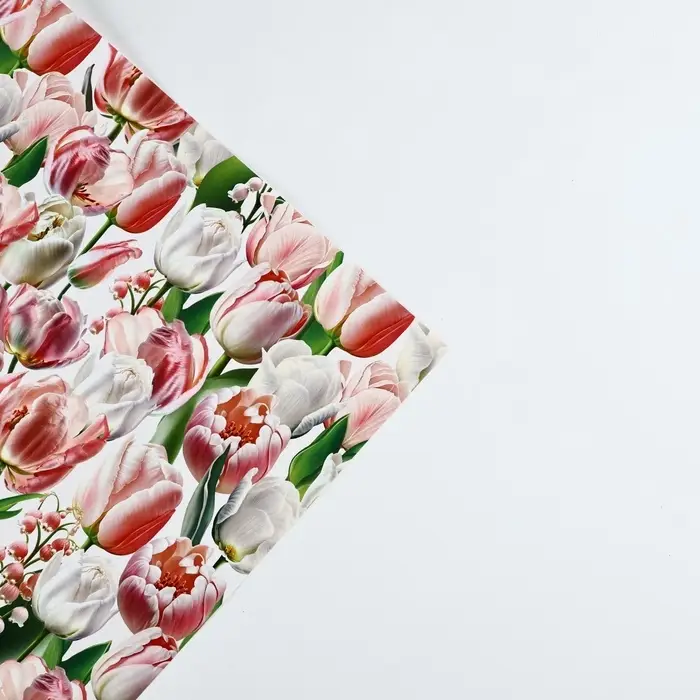 Бумага упаковочная глянцевая &laquo;8 марта&raquo;, 70 х 100 см