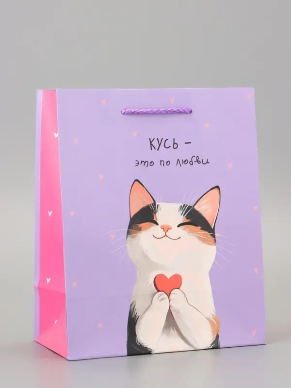 Пакет подарочный ламинированный &laquo;Любовь&raquo; 18&times;22.3&times;10 см