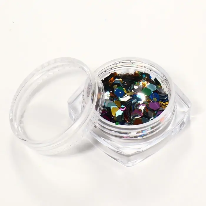 Блёстки для декора, крупные/средние/мелкие, разноцветные