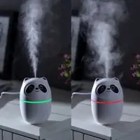 Увлажнитель воздуха Luazon HM-15 &laquo;Панда&raquo;, ультразвуковой, 220 мл, с подсветкой, USB, белый