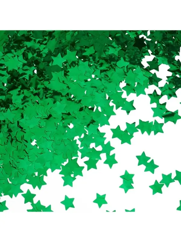 Конфетти &laquo;Звезда&raquo;, зелёные, металлик, 1.5 см, 50 г