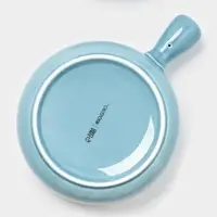 Кокотницы Magistro &laquo;Церера&raquo;, набор 2 шт., 500 мл, d=15 см, фарфор, голубые