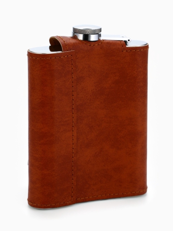 Фляжка со складной стопкой в чехле &laquo;Лев&raquo;, 240 мл, 75 мл