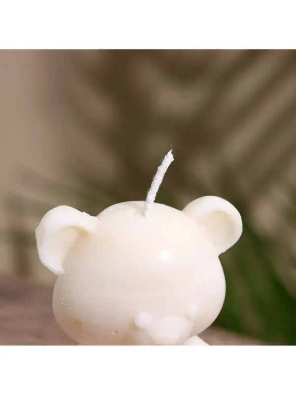 Свеча "Плюшевый Мишка" 6х6х9 см, соевый воск МИКС