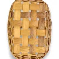 Корзина плетеная 22 х 15,5 х 12 см ручка h=13 см секвойя