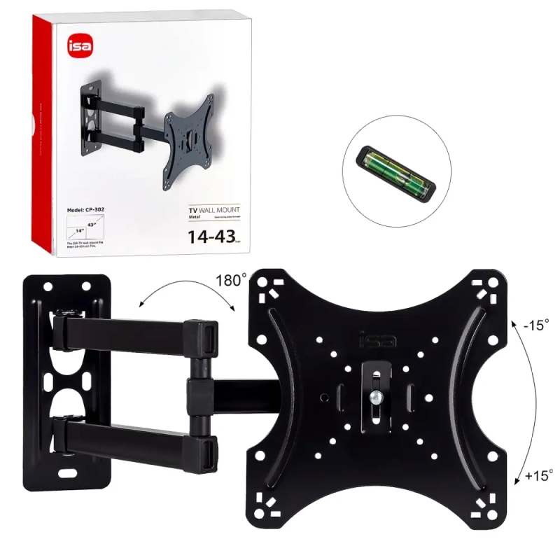 Кронштейн для TV 14"-43" CP302 ISA