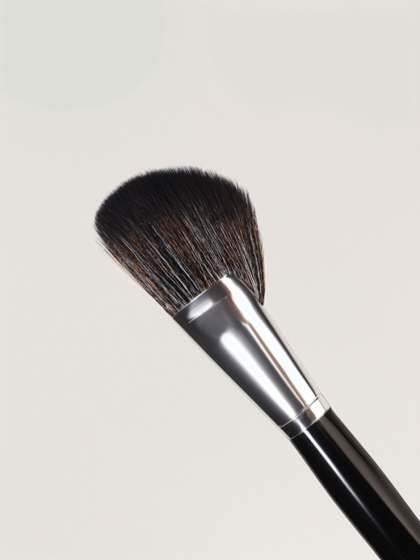 Кисть д/макияжа д/контуринга 18см нейлон черный пакет QF