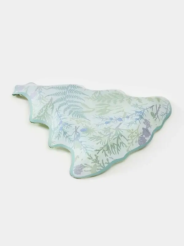 Блюдо сервировочное ёлочка "Еловые ветки" 24,5х24,7х2 см