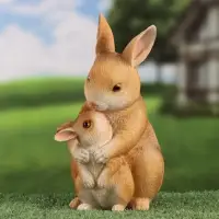 Фигурка полистоун TAKE IT EASY &laquo;Зайчиха с зайчонком&raquo;, 13&times;12&times;25 см