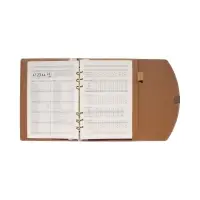 Органайзер на кольцах, A5, с клапаном, 80л, линия, к/зам, Розовый