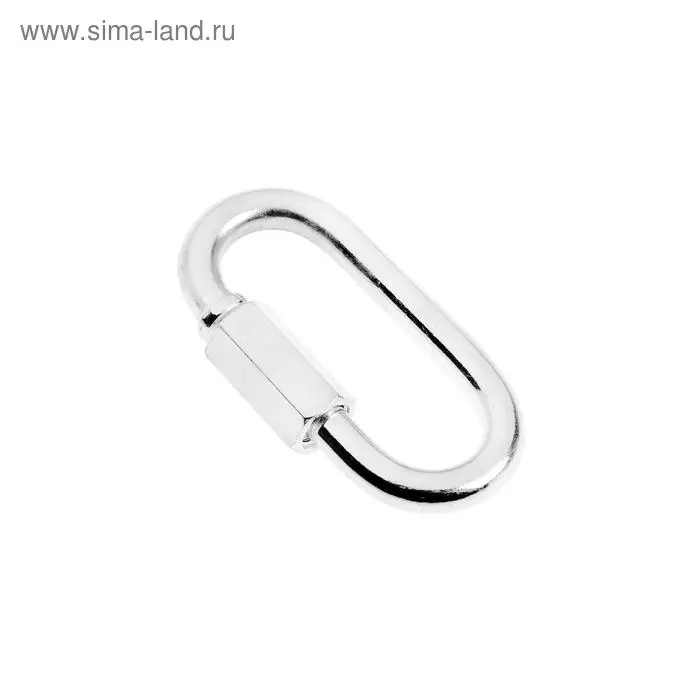 Карабин винтовой ТУНДРА krep, М6, оцинкованный, 1 шт.