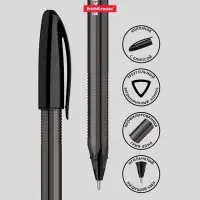Ручка шариковая Erich Krause U-108 Original Stick, узел 1.0 мм, чернила чёрные, супермягкое письмо, длина линии письма 1000 метров