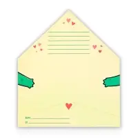 Открытка в форме конверта &laquo;Динозавр&raquo;, 12 х 18 см