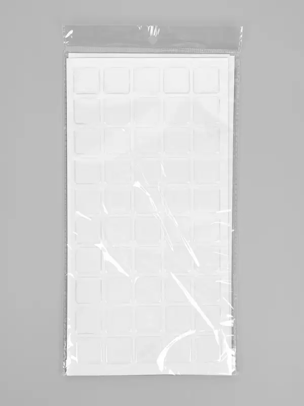 Стикеры эпоксидные прозрачные заготовки 3D 100 шт 2,5 x 2,5 см