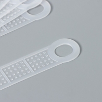 Накладки силиконовые для плечиков, антискользящие, набор 10 шт, 10&times;2,2 см, цвет белый