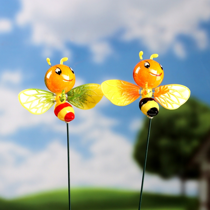 Штекер "Пчелка Жужа" 10х14см/40см, набор 2шт, МИКС