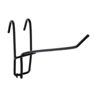 Крючок на сетку одинарный, d=3 мм, L=15 см, цвет чёрный