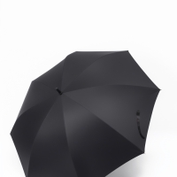 Зонт - трость полуавтоматический &laquo;Однотонный&raquo;, 8 спиц, R = 60/70 см, цвет чёрный