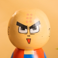 Деревянная кукла кокеши "Курилин" 9х9х21 см