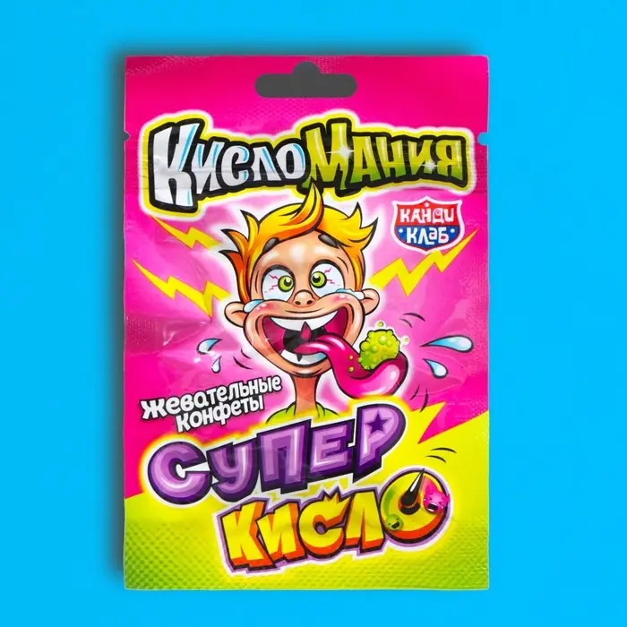 Жевательные конфеты "Кисломания Супер Кисло" 13г