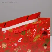 Пакет подарочный новогодний ламинированный &laquo;Время волшебства&raquo;, ML 27 х 23 х 11.5 см